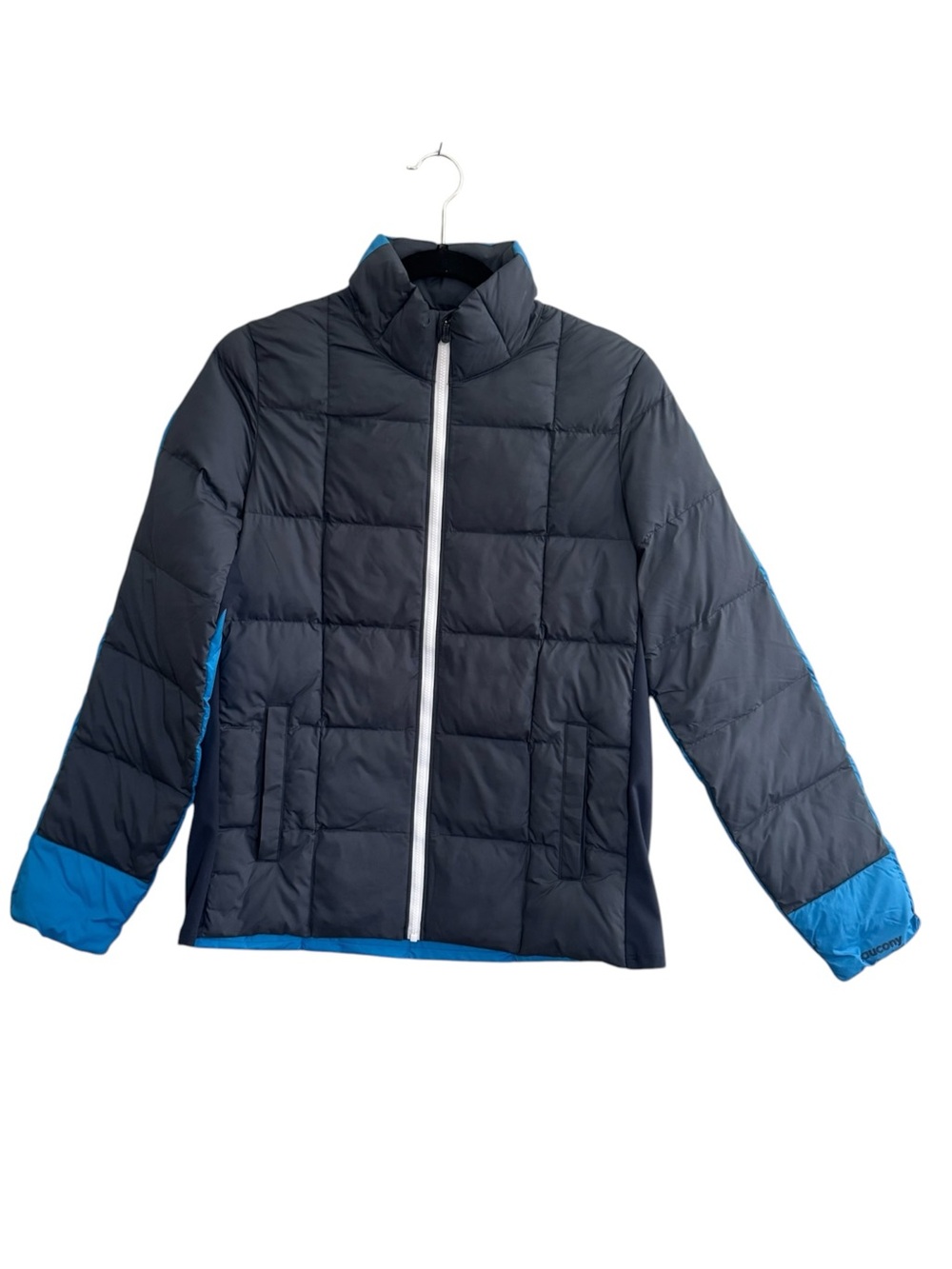 Saucony Snowdrift 2.0 Jacket Womens Small puffer in Blue Nights Running #NE